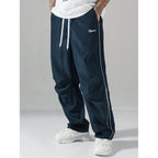 Mens Loose-Fit Straight-Leg Sports Casual Pants
