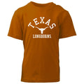 Texas Longhorns NCAA Kids S/S Organic Cotton Tee Shirt-TX Orange