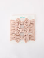 Baby Girl Bow Headband Same Color 3 Piece Set