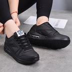 Women Soft Platform Sneakers Green Black Pink Breathable Air Cushion Casual Sports Women Trainers Fashion Lightweight Tennis Sport Walking Athletic Casual Footwear Sneakers