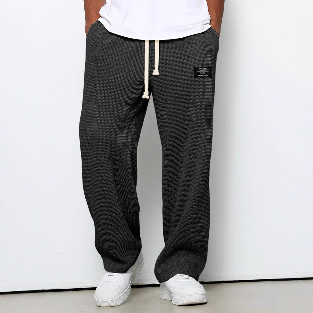 Men's Spring And Autumn Fashion Brand Loose Drooping Straight Exercise Casual Pants