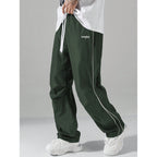 Mens Loose-Fit Straight-Leg Sports Casual Pants