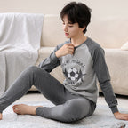 Children's Pajamas Cotton Boys' Base Teen Underwear Suit