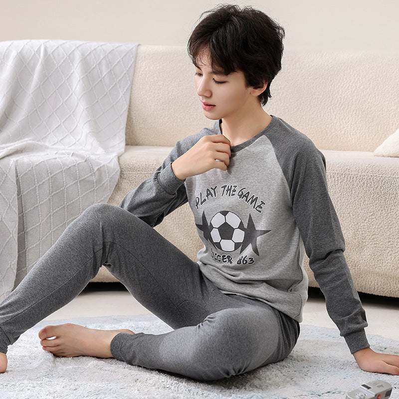 Children's Pajamas Cotton Boys' Base Teen Underwear Suit