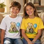 Kids Charming Winnie-the-Pooh Cute T-Shirt, Trendy Youth Tee