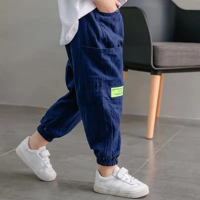 Baby Boy Pants for Kids Trousers Cotton and Linen