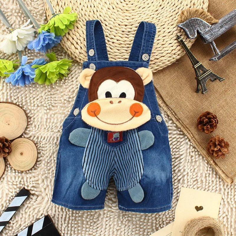 IENENS Summer Kids Baby Boys Jumper Pants Denim Shorts Jeans Overalls Toddler Infant Girl Playsuit Clothes Clothing Trousers