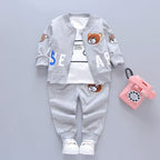 Boys Clothing Sets New Kids Cotton Suit Autumn Long - sleeved Three piece jacket+jeans+t-shirt fashion casual children Sets