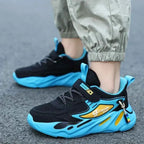 Children Sneakers for Boys Mesh Breathable Running Sports Shoes Kids Girls Flat Casual Shoes Big Size 40