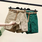 Casual Cotton Shorts Women's Summer Clothes New Versatile Fashion Thin A-word Pants Elastic Waist Skirt Pants Shorts for Women