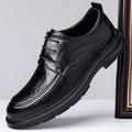 Men's Business Formal Brown Lace-up Leather Shoes