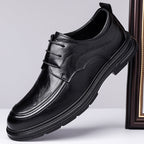 Men's Business Formal Brown Lace-up Leather Shoes
