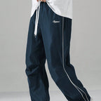 Mens Loose-Fit Straight-Leg Sports Casual Pants