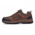 Popular Outdoor Casual Shoes Hiking Men High Quality Sneakers Mountain Climbing Work Footwear Hiking Shoes Low Cut Boots Leather Walking Shoes For Outdoor Training Casual Work