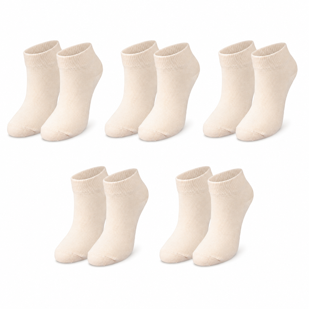 tittimitti® Kids' 98% Organic Cotton Ankle Socks – Lightweight Summer & Sneaker Socks