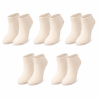 tittimitti® Kids' 98% Organic Cotton Ankle Socks – Lightweight Summer & Sneaker Socks